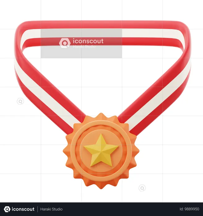 Médaille  3D Icon