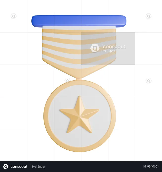 Médaille  3D Icon