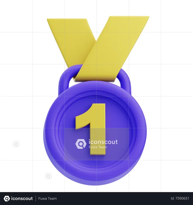 Médaille  3D Icon