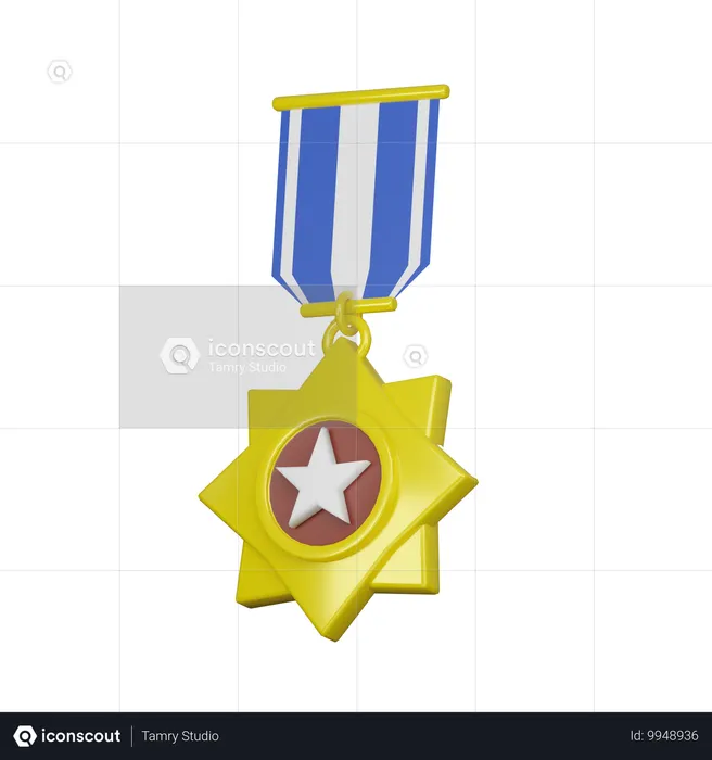 Médaille d'or  3D Icon