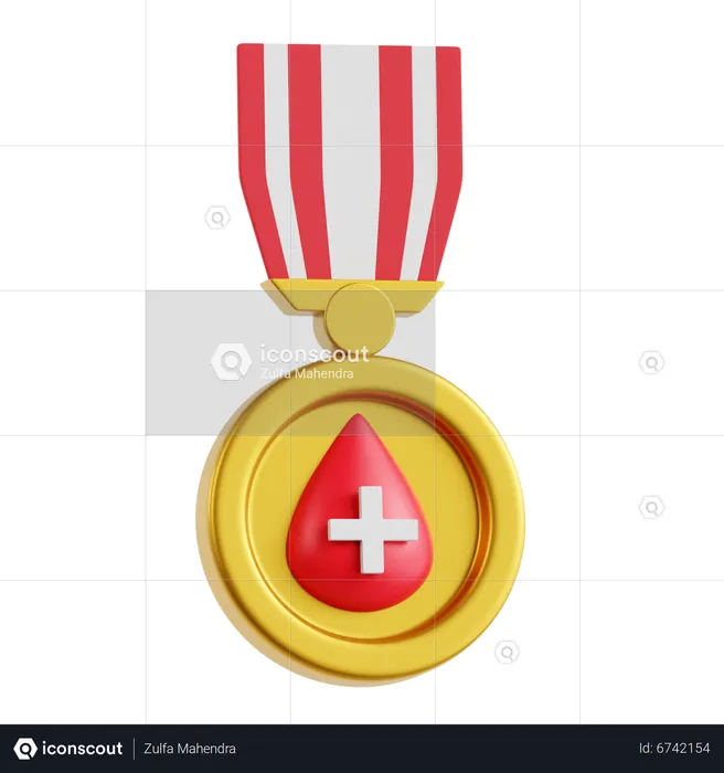 Médaille médicale  3D Icon