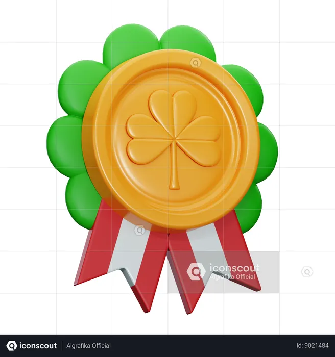 Médaille de saint Patrick  3D Icon