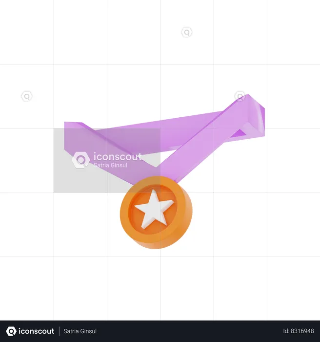 Medal  3D Icon