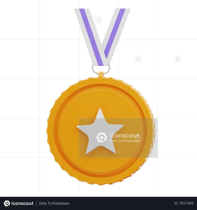 Medal  3D Icon