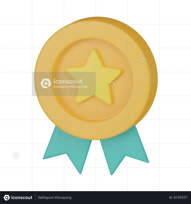 Medal  3D Icon