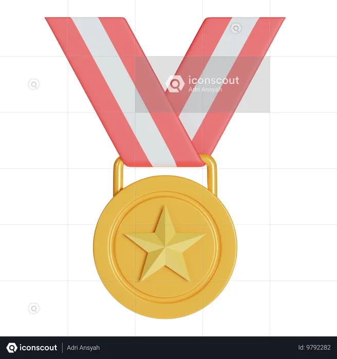 Medal  3D Icon