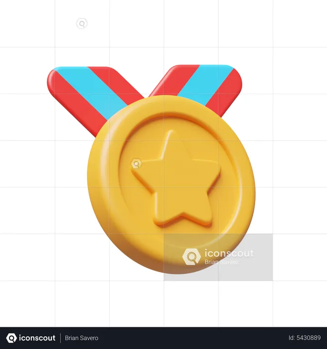 Medal Award  3D Icon