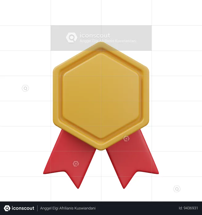 Medal Of Winner  3D Icon