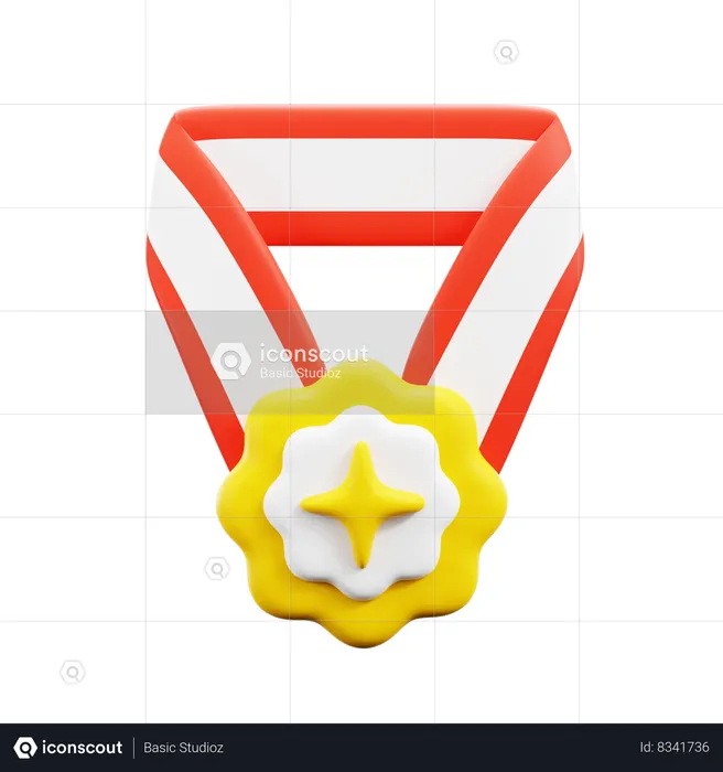 Medalha  3D Icon