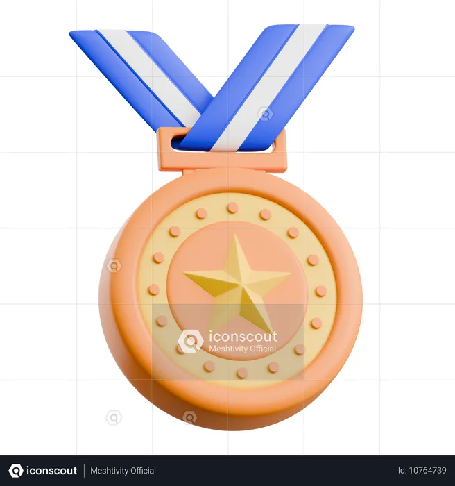 Medalha  3D Icon