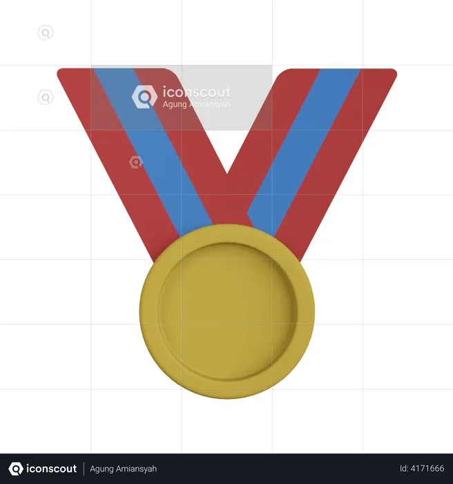 Medalha  3D Illustration