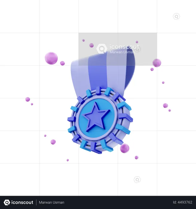 Medalha  3D Illustration