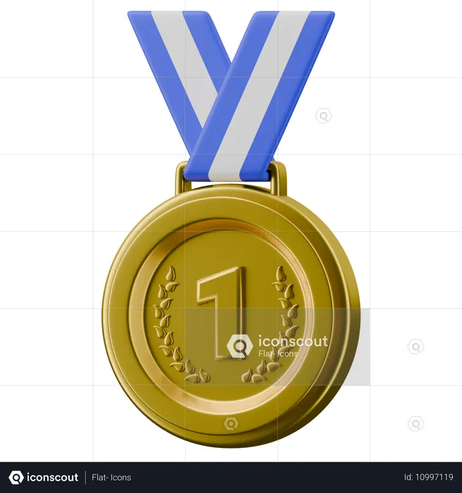 Medalha de ouro  3D Icon