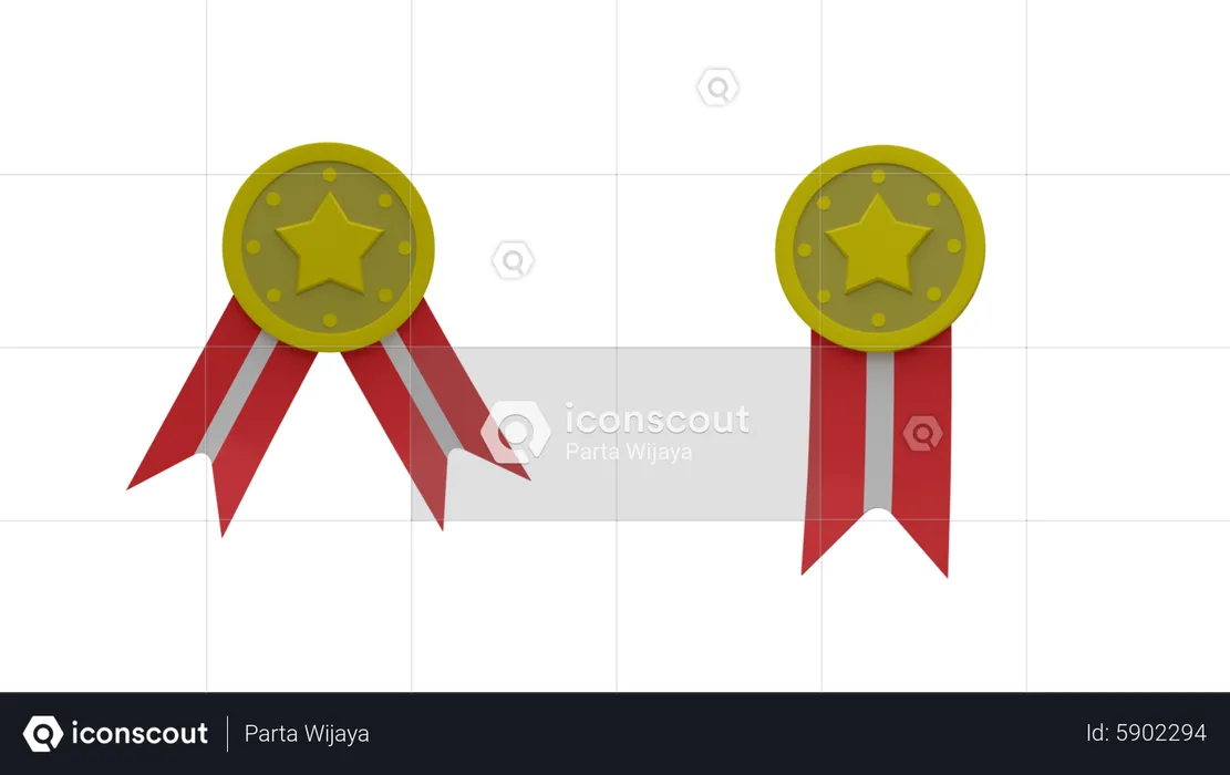 Medalhas  3D Icon
