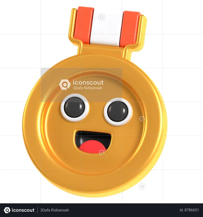 Medalla  3D Icon