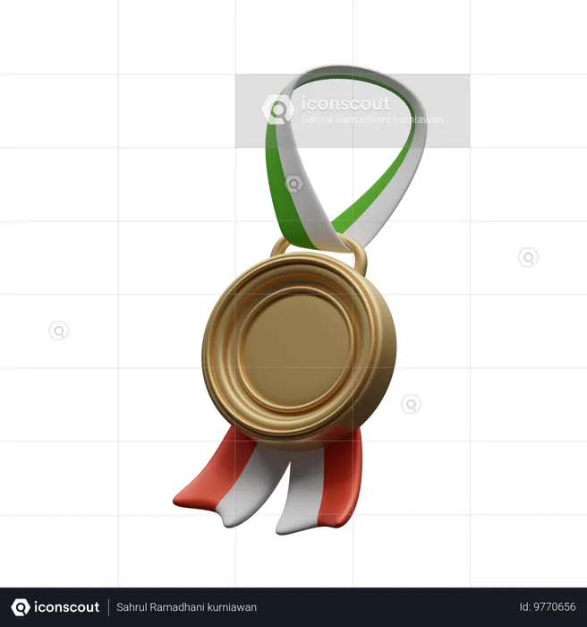 Medalla  3D Icon