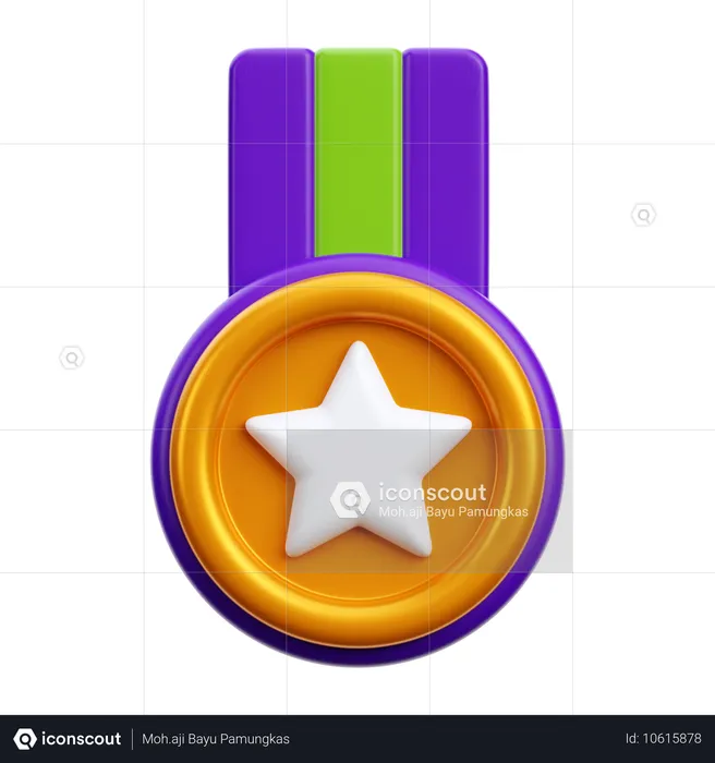 Medalla  3D Icon