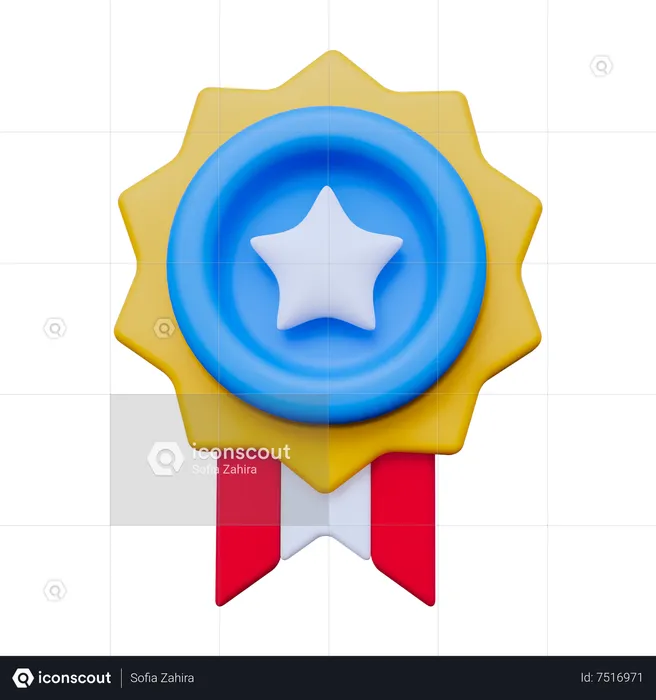 Medalla  3D Icon