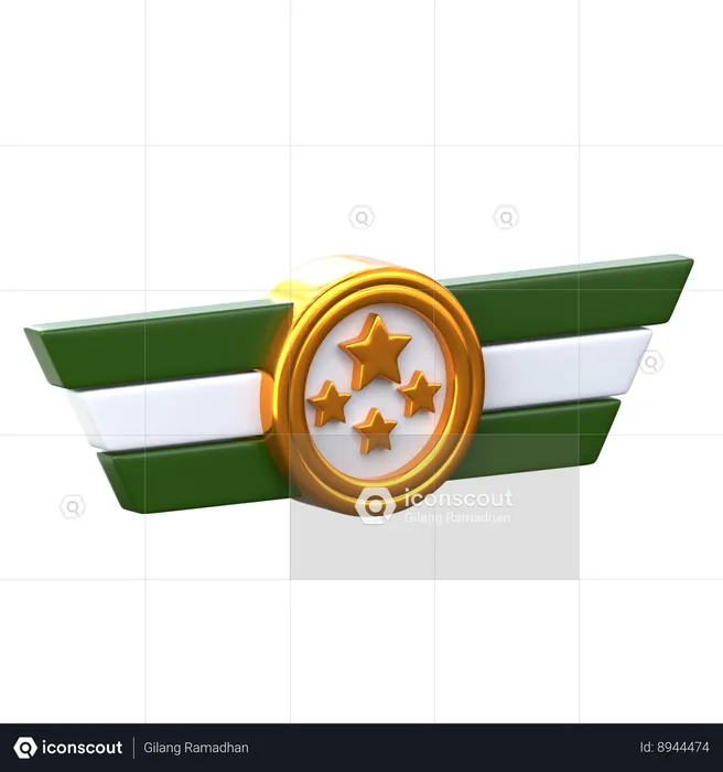 Medalla militar  3D Icon