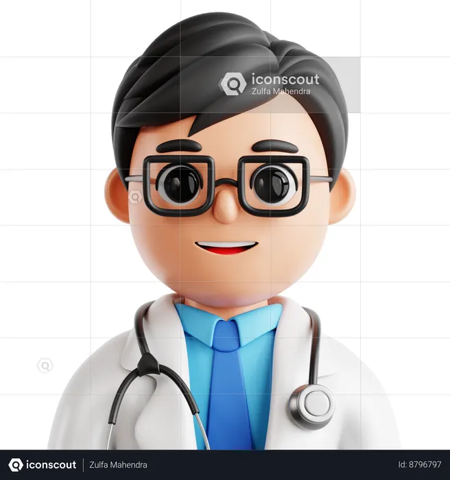Médecin  3D Icon