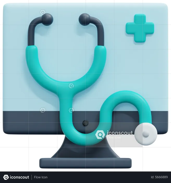 Medicação on-line  3D Icon