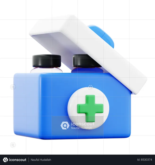 Medical Aid Box  3D Icon