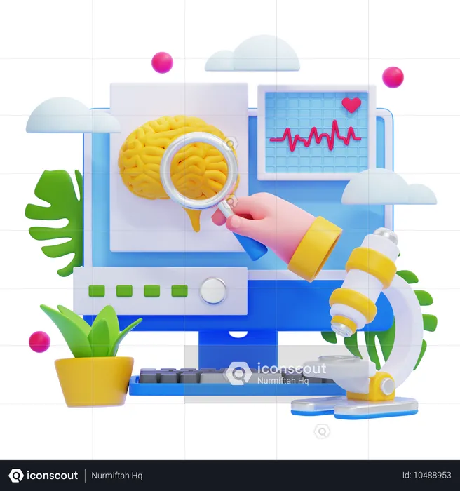 Medical Analyzing Disease  3D Illustration