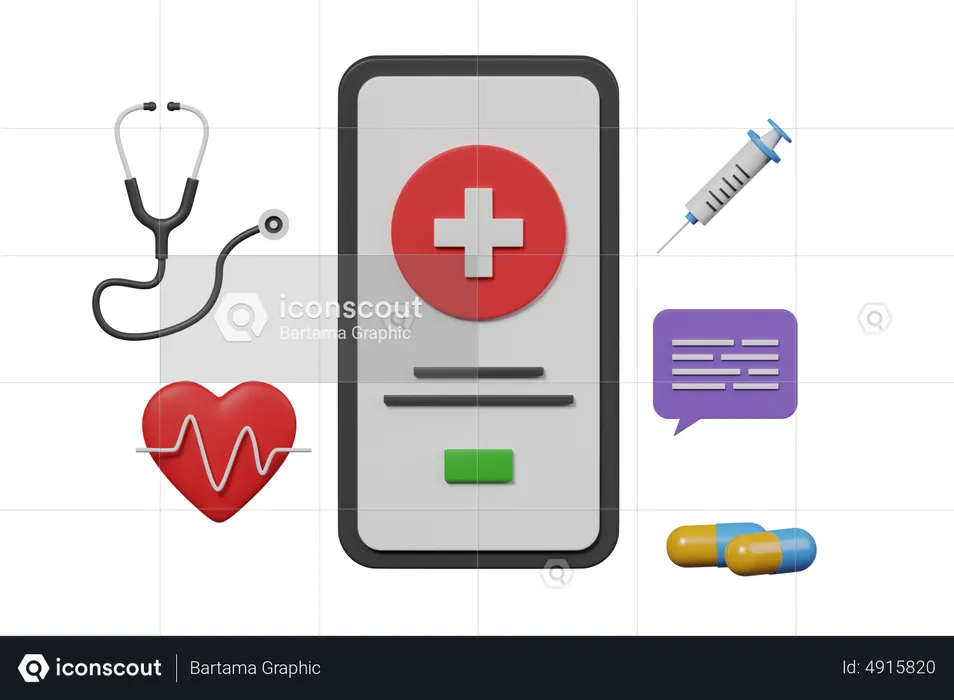 Medical App  3D Icon