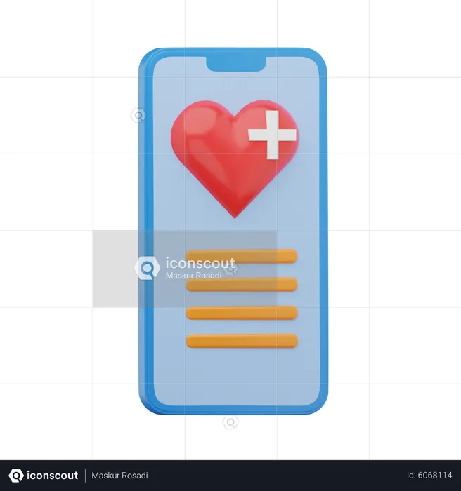 Medical App  3D Icon