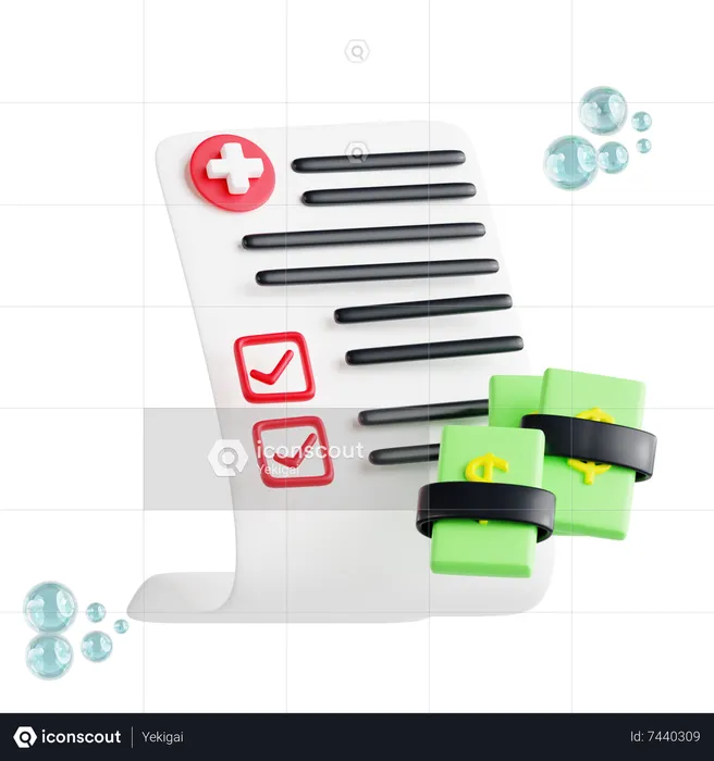 Medical Bill  3D Icon