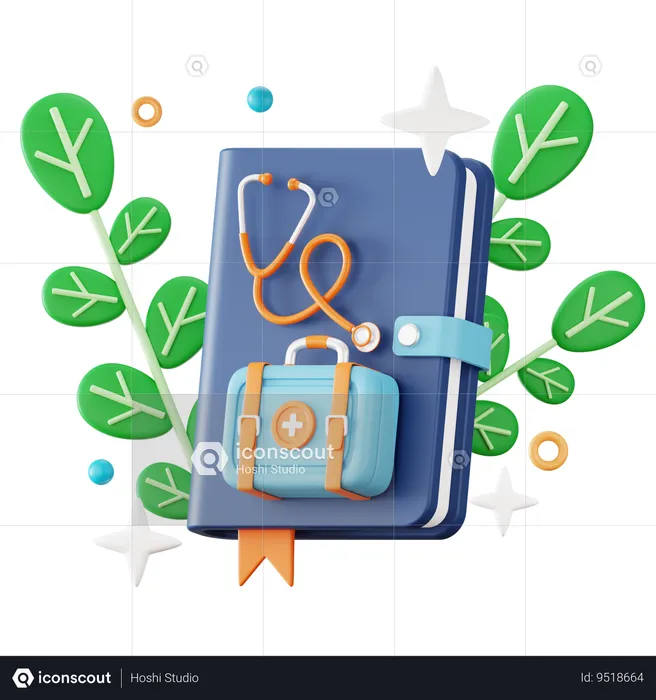 Medical Book  3D Icon