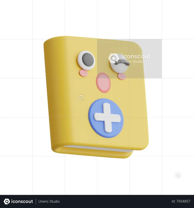 Medical Book  3D Icon