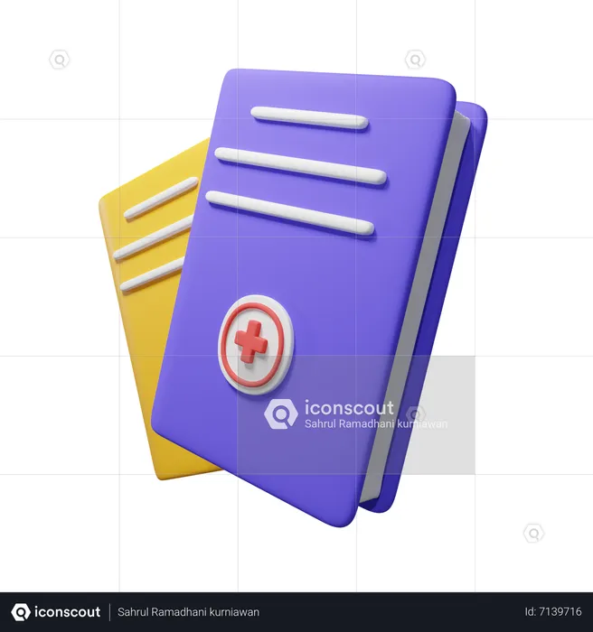 Medical Book  3D Icon