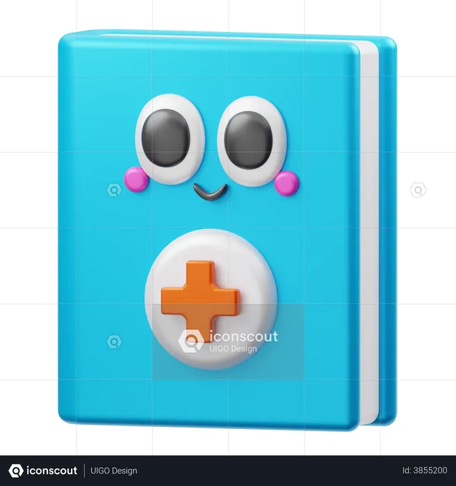 Medical Book  3D Illustration