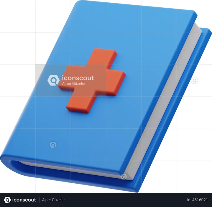 Medical Book  3D Illustration