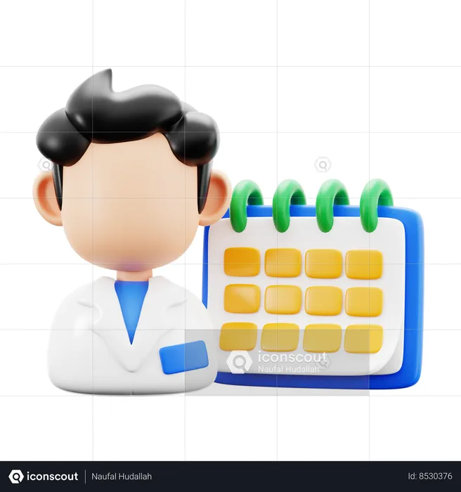 Medical Calendar  3D Icon
