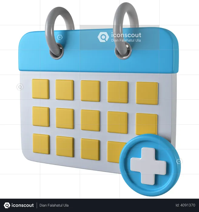 Medical Calendar  3D Illustration