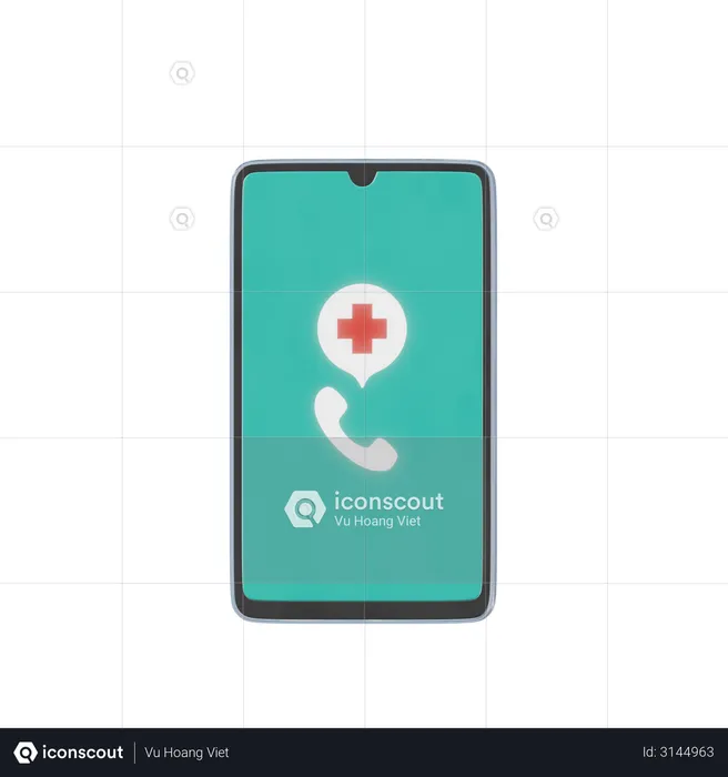 Medical Call  3D Illustration