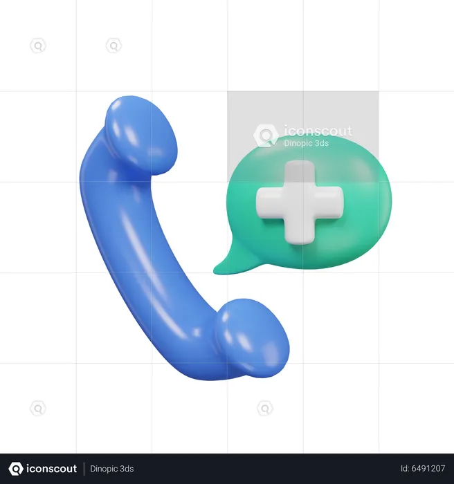 Medical Call  3D Icon
