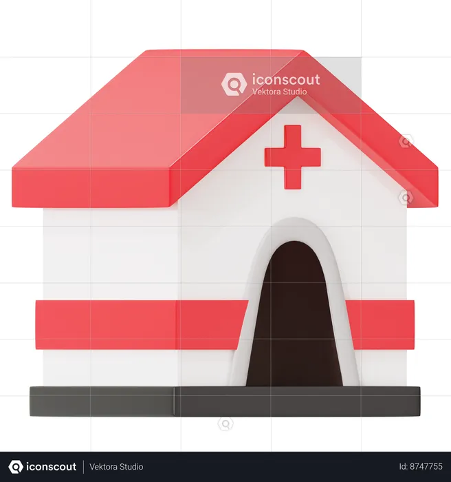 Medical Camp  3D Icon