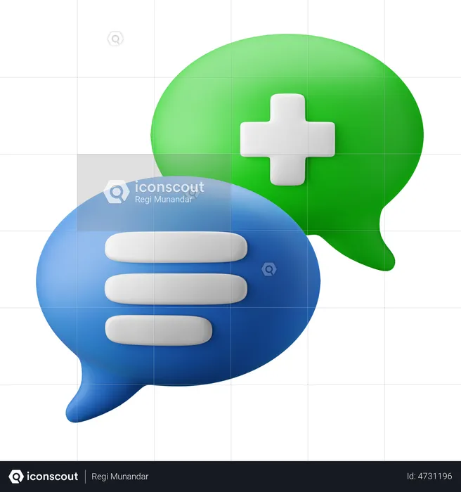 Medical Chat  3D Illustration