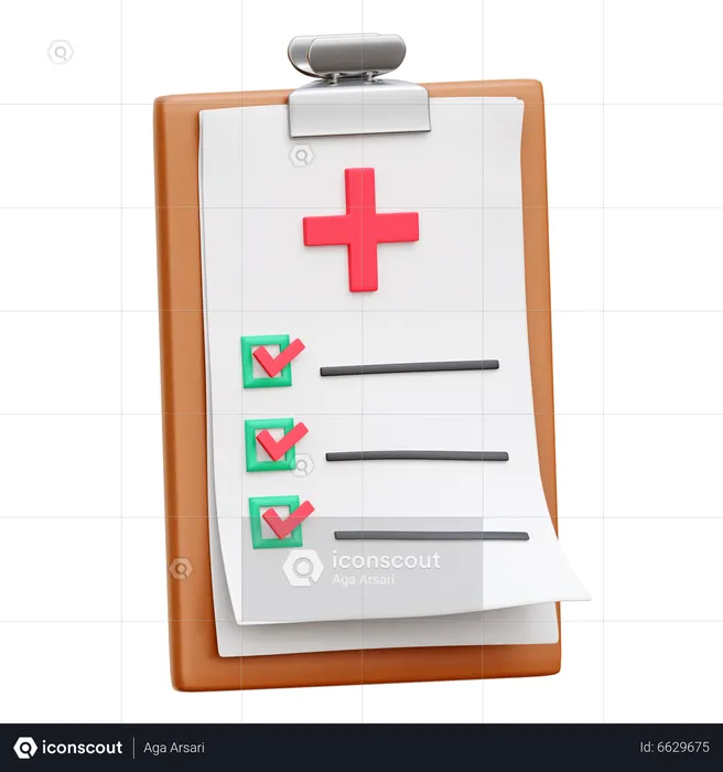 Medical Checkup  3D Icon