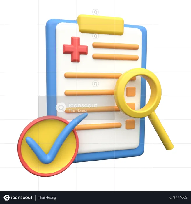 Medical Checklist  3D Illustration