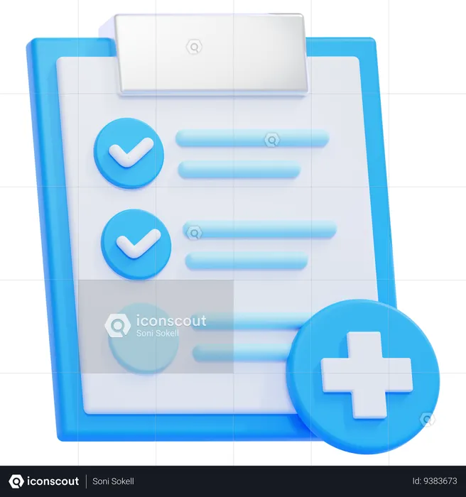 Medical Checkup  3D Icon