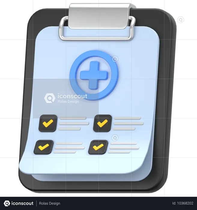 Medical file  3D Icon