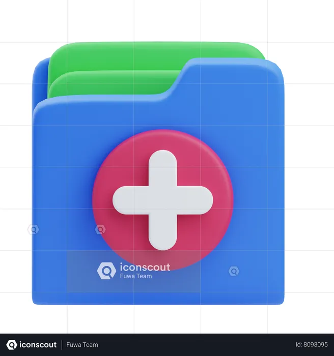 Medical File  3D Icon