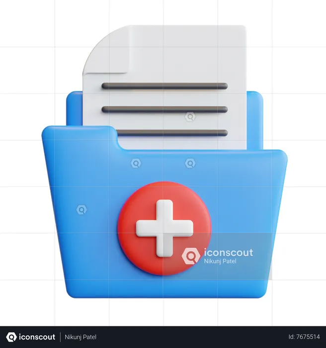 Medical file  3D Icon