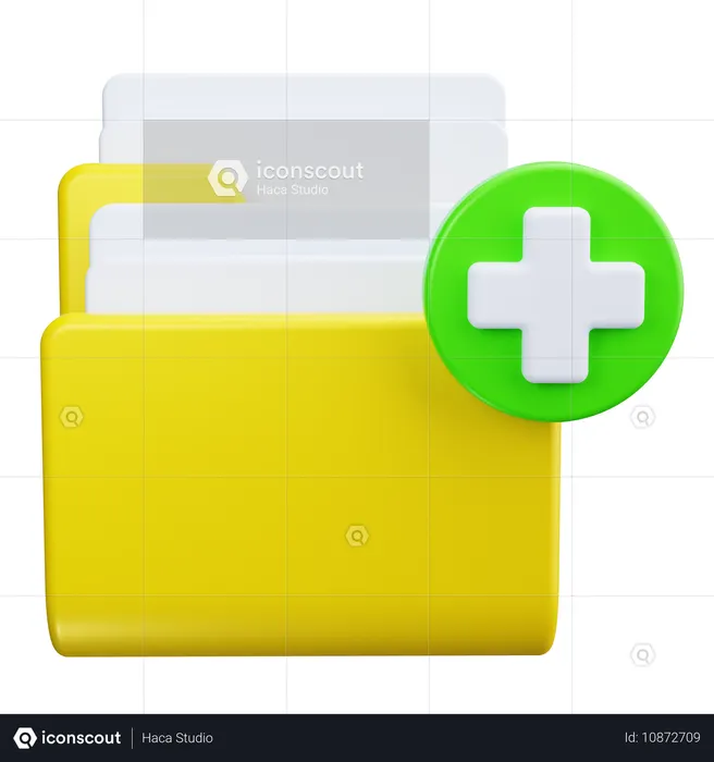 医療用フォルダー  3D Icon