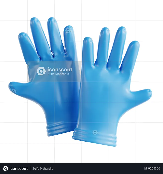 Medical glove  3D Icon