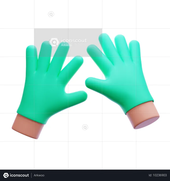 Medical Gloves  3D Icon